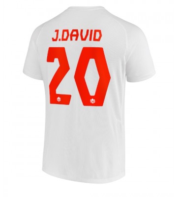 Canada Jonathan David #20 Replika Udebanetrøje VM 2022 Kortærmet